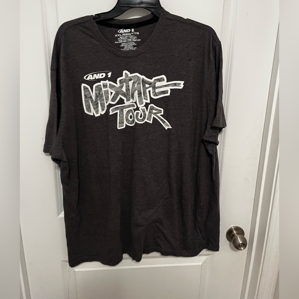 Y2K Vintage And 1 Mixtape Tour Grey Graphic T- Shirt Size XXL